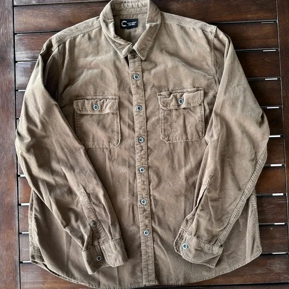 Lucky Brand Cole Hauser Corduroy Utility Shirt, size XL - Picture 4 of 5